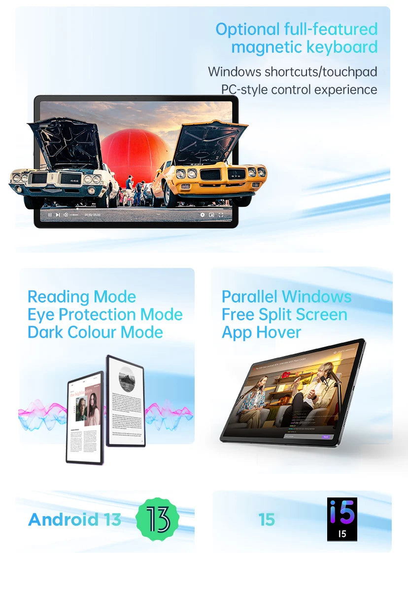 Original Lenovo Tablet K12/P12 TB240FC Global ROM Tab 12.7 inch MediaTek Dimensity 7050 8GB 128GB/256GB 10200mAh Android 13 Pad