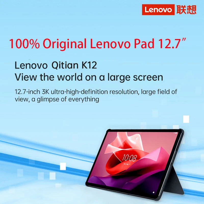 Original Lenovo Tablet K12/P12 TB240FC Global ROM Tab 12.7 inch MediaTek Dimensity 7050 8GB 128GB/256GB 10200mAh Android 13 Pad