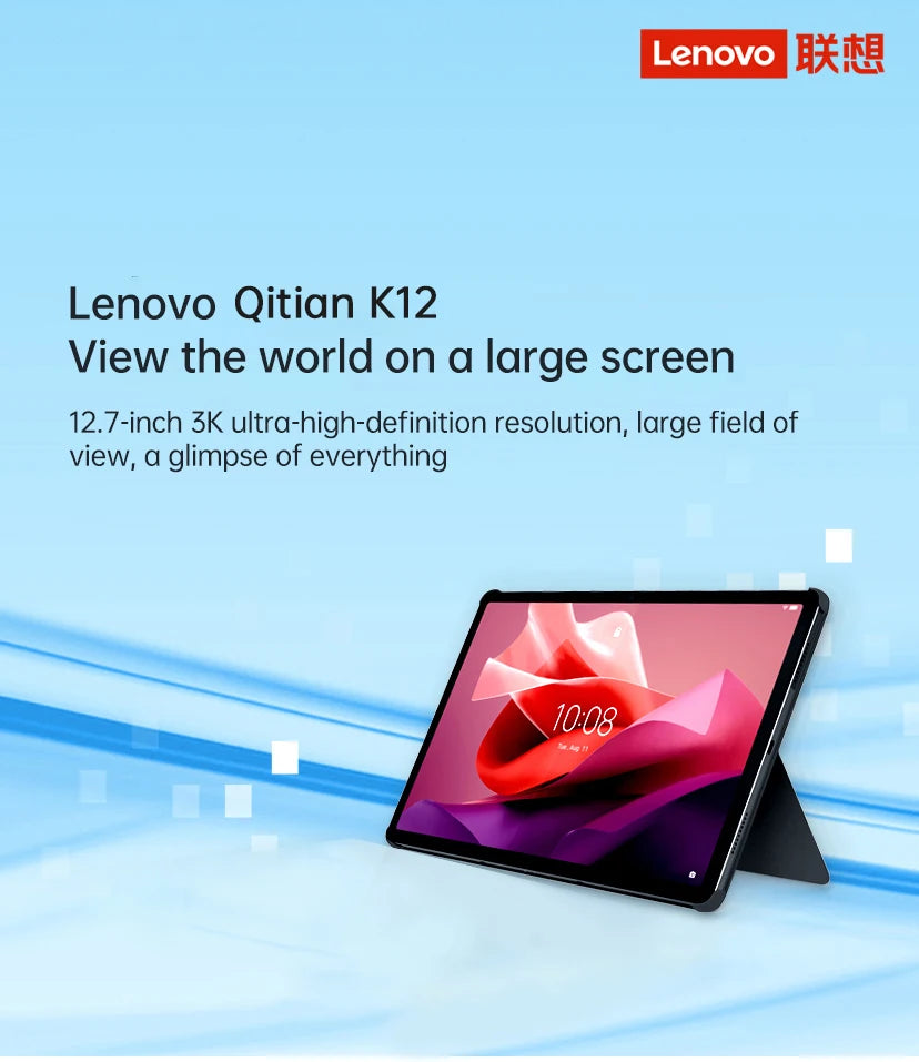 Original Lenovo Tablet K12/P12 TB240FC Global ROM Tab 12.7 inch MediaTek Dimensity 7050 8GB 128GB/256GB 10200mAh Android 13 Pad
